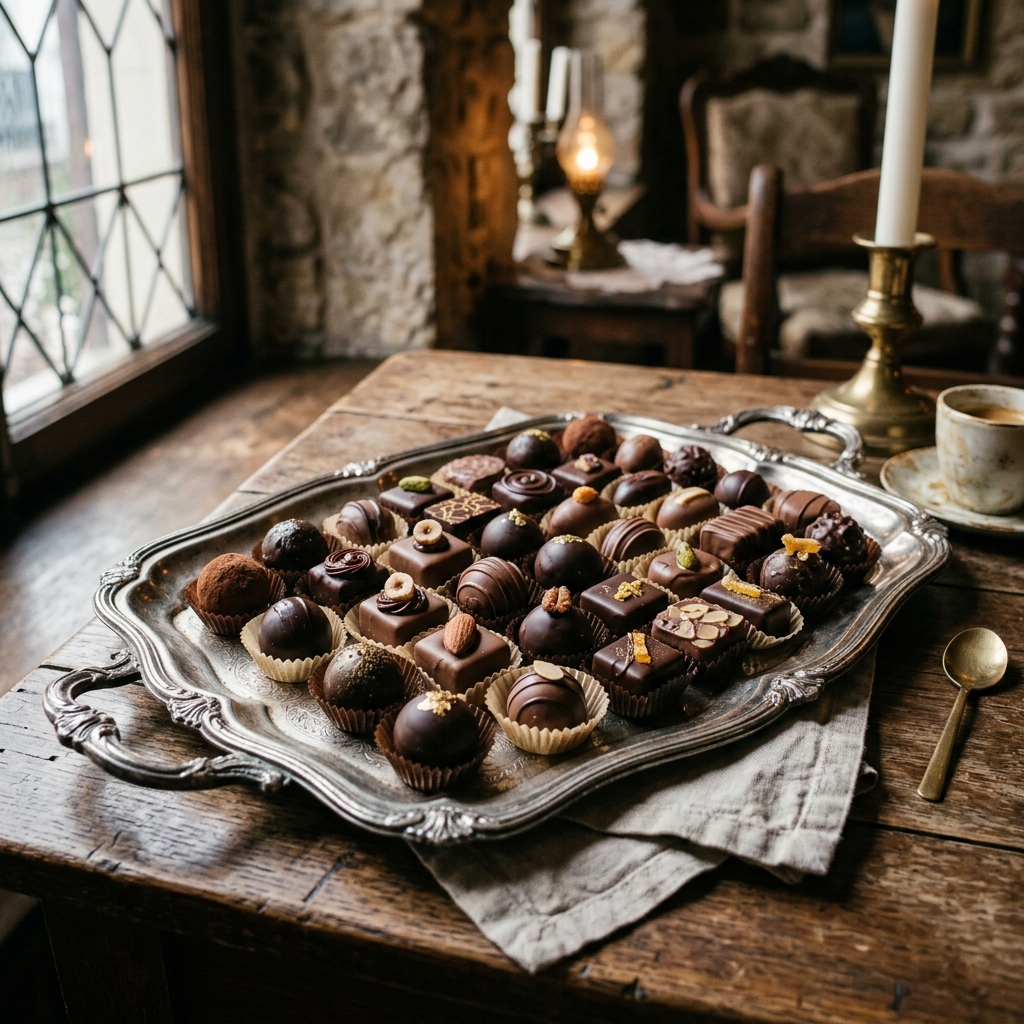Ručne robené belgické pralinky